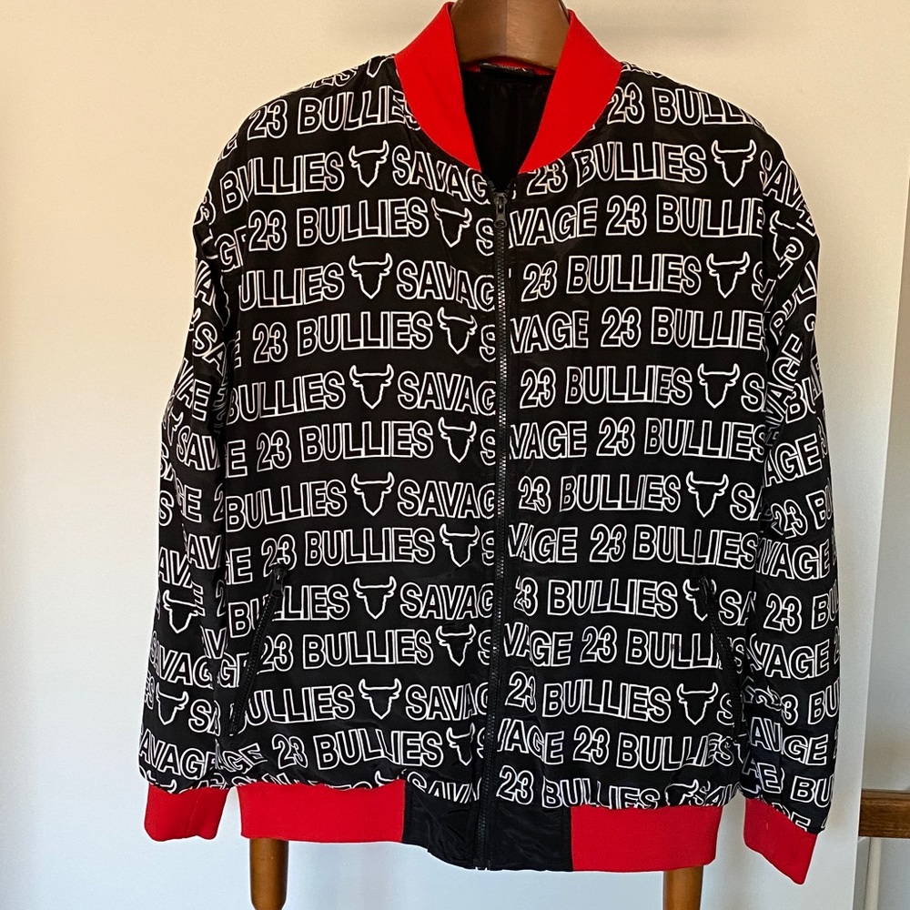 Black and Red Men's Bomber Jacket